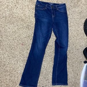 Dark blue denim jeans